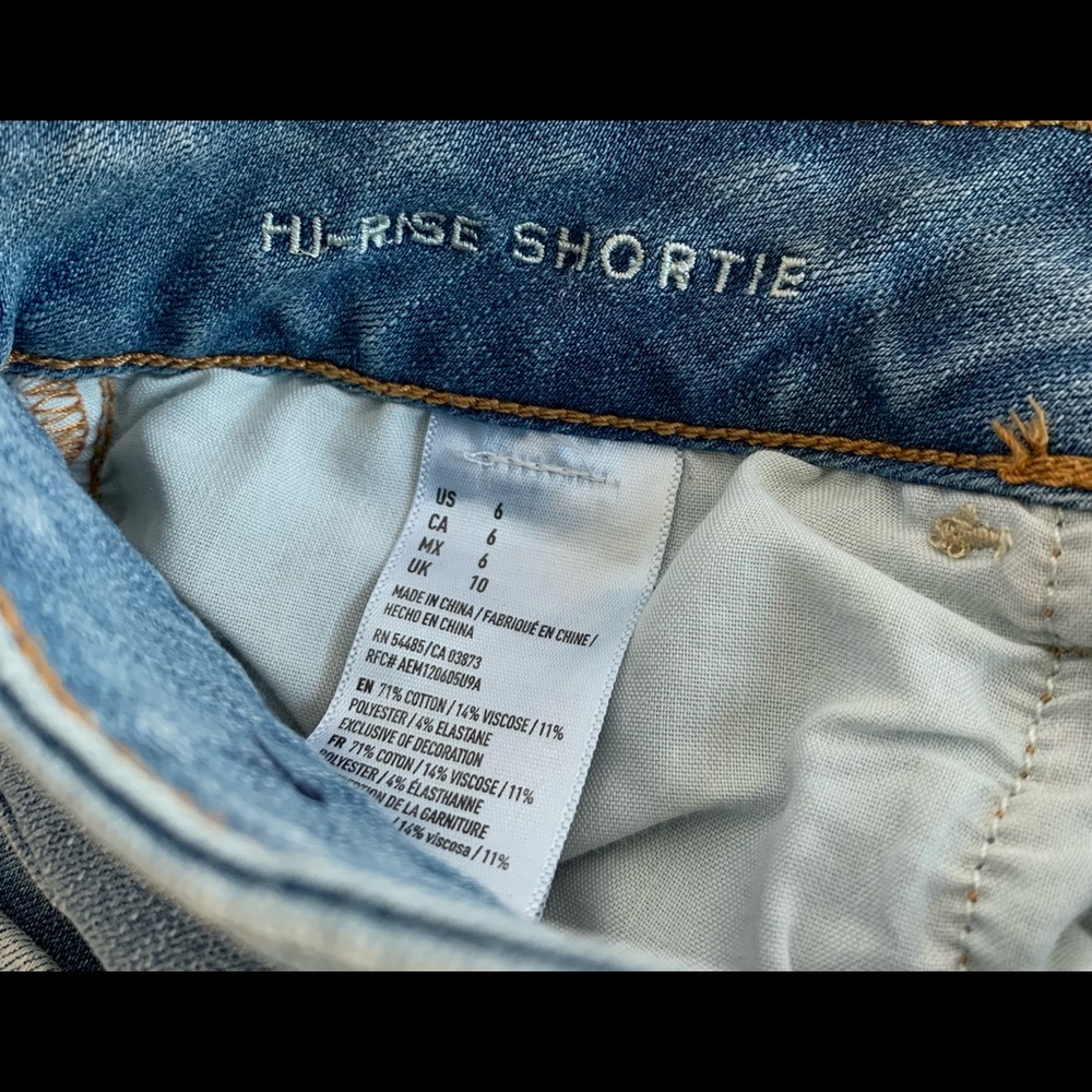 American Eagle Outfitters Distressed Shorts Sz 6 - Picture 7 of 7